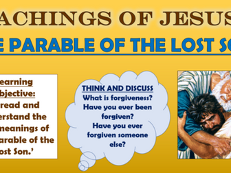 Teachings of Jesus - The Parable of the Lost Son!