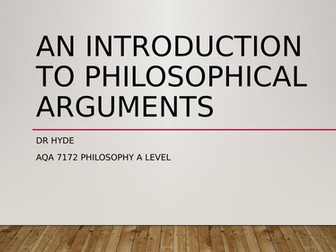 An introduction to philosophical arguments