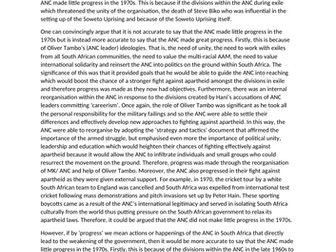 Essay: ‘How Accurate Is It to Say That the ANC Made Little Progress in the 1970s’