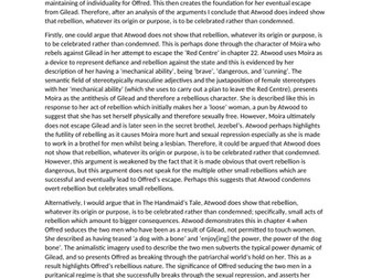 Essay on Atwood book