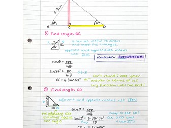 Multi-step Trigonometry Worked Examples