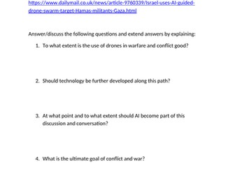 Drones In Conflict Citizenship Cover Lesson