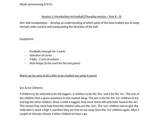 3 weeks Football scheme for Years R-3