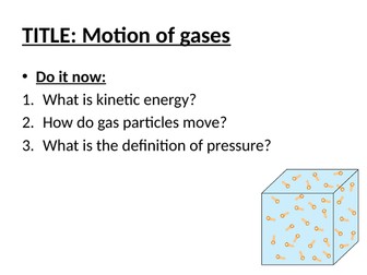 Motion of gases