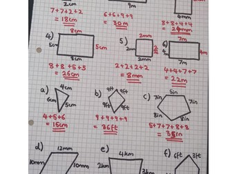 Y4 Maths - Perimeter and Area