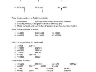 Place Value Year 6 Fluency