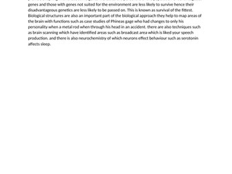 biological approach ao1