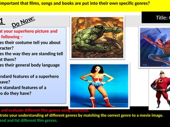Year  8 English Superheroes