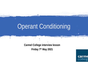 A Level PE - Operant Conditioning