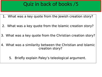 KS3- Origins of life- Hindu and Sikh Creation stories