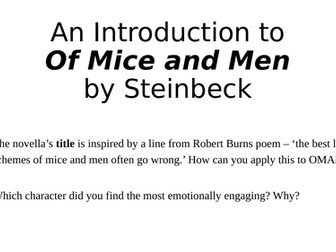 Of Mice and Men