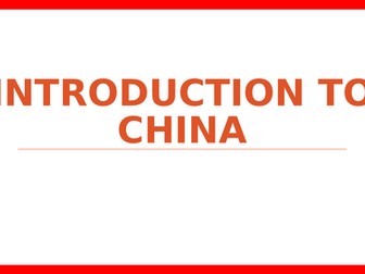 Introduction to China