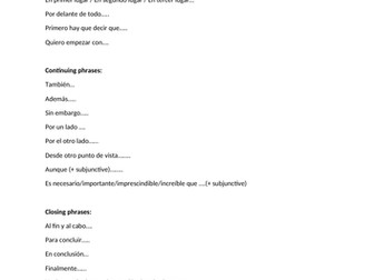 Useful phrases for Opinion Pieces - including idiomatic phrases