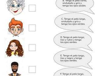 Como es tu pelo y tus ojos