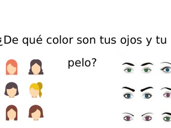 Describing Hair and Eyes Spanish