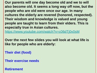 Understanding Elderly people