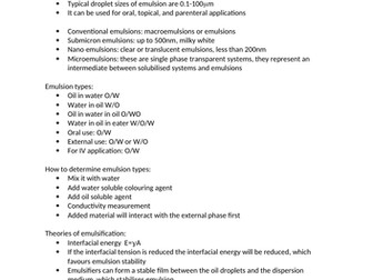 Emulsions