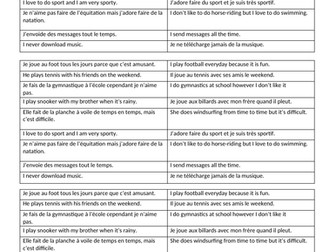 Studio 1 module 3 paired translations