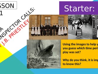 Year 9 Drama 'An Inspector Calls' by J.B. Priestley