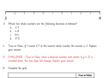 round a decimal number with tenths to the nearest whole number