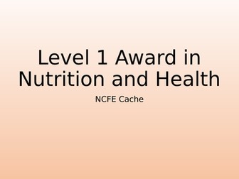 Nutrition and Health