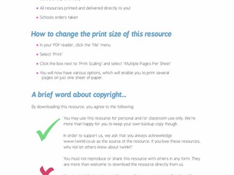 Funnybones Writing Frames for capital letters and full stops