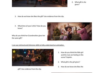 Christmas Literacy/English activities for Disney Christmas advert 2020: Love is a Compass