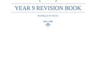 Year 9 Maths Revision Booklet