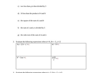 Year 9 Linear Relations and Equations Revision
