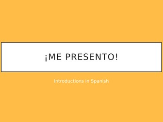 Introductions and birthday - Me presento