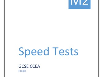 CCEA M2- Speed Tests Revision
