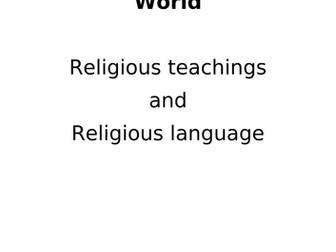 Religious Teaching & Language Anthology GCSE & KS3
