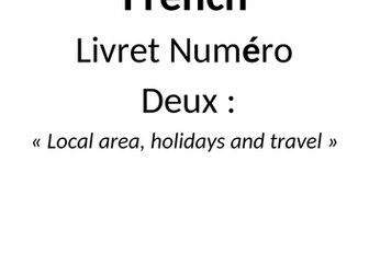 booklet "local area, holidays and travel"