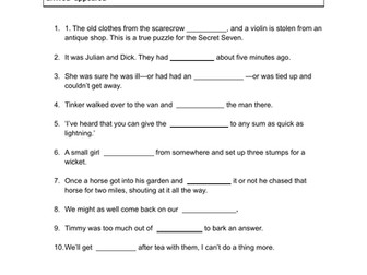 cloze year3-yea4 spelling words