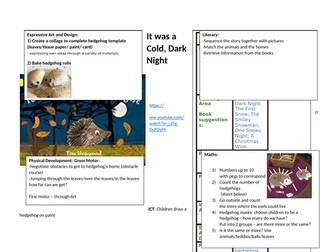 It was a Cold, Dark Night - Reception, EYFS planning; winter, animals, habitats