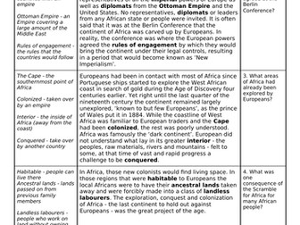 What was the scramble for Africa?