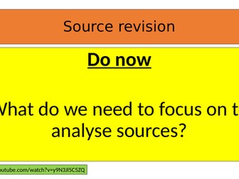 Sources practice for Year 7