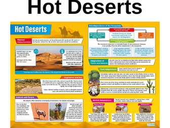 AQA Hot deserts workbook/ revision booklet