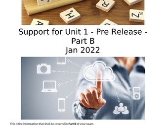 Unit 1 - Pre-Release Section B [Jan2022] - HELP booklet [CTEC Cambridge Technicals Level 3 Business]