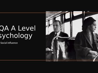 AQA A Level Psychology Social Influence - minority influence