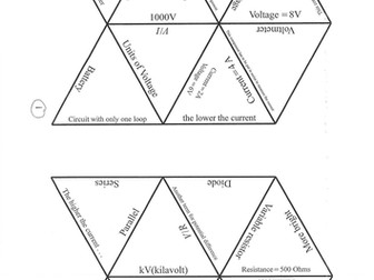 Ohm's Law Tarsia