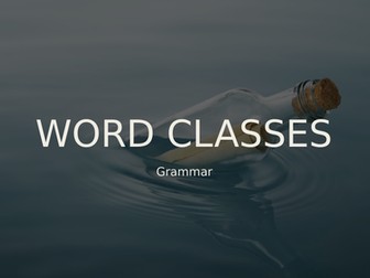 Word classes