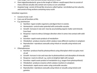 IB biology topic one- cells and membranes