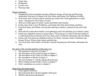 The Great Gatsby - big revision guide