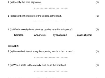 Christmas Listening (for GCSE musicians)