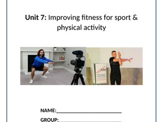 CTEC LEVEL 3 Unit 7 Improving fitness for sport and physical activity UNIT booklet