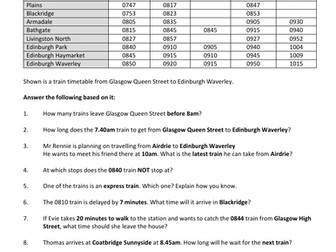 Train Timetables