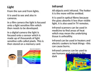 AQA physics electromagnetic spectrum information hunt foundation