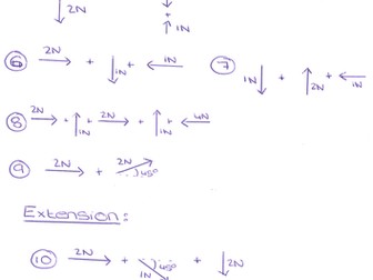 Adding Vectors (forces) Scale Drawings