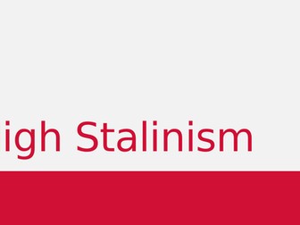 High Stalinism